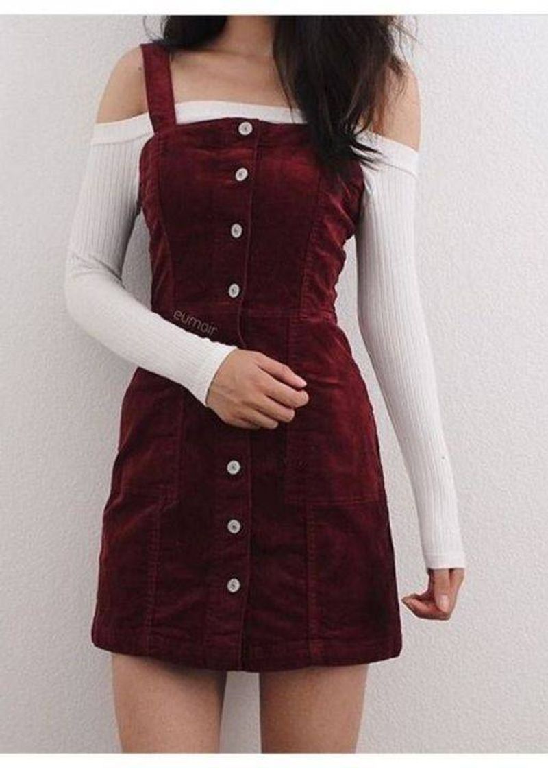 Fashion Vestido vinho