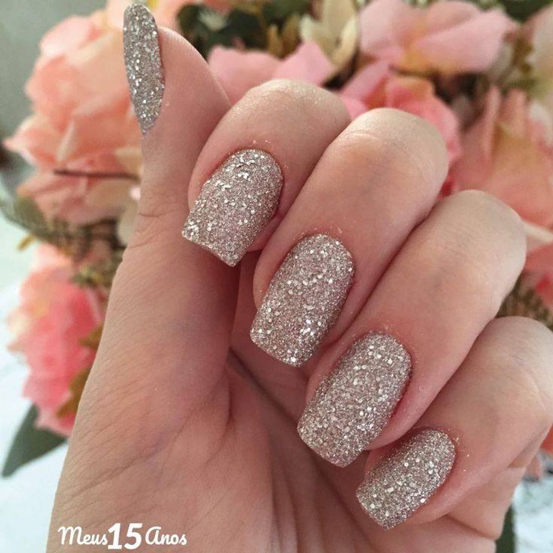 Fashion Unhas com glitter