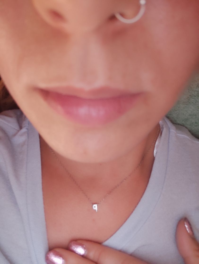 Collar plata con inicial