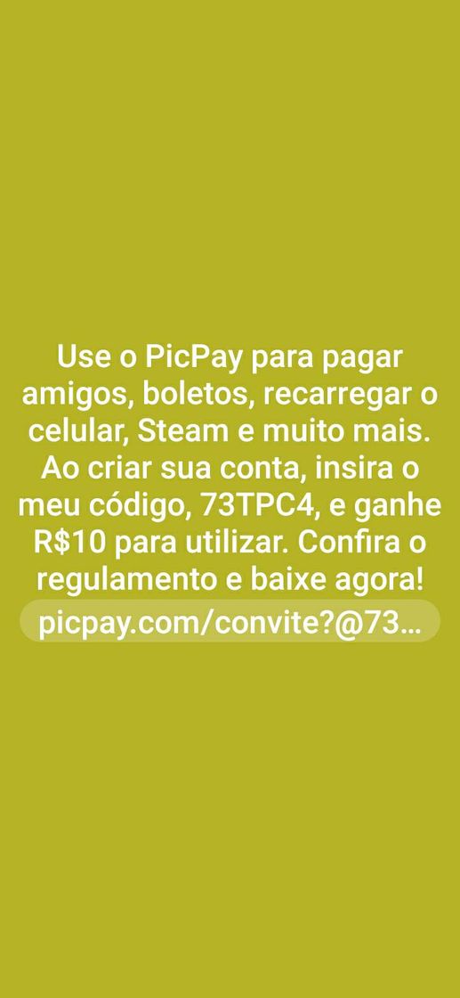 Moda Use o picpay para pagar amigos, boletos e ganhar cashback.