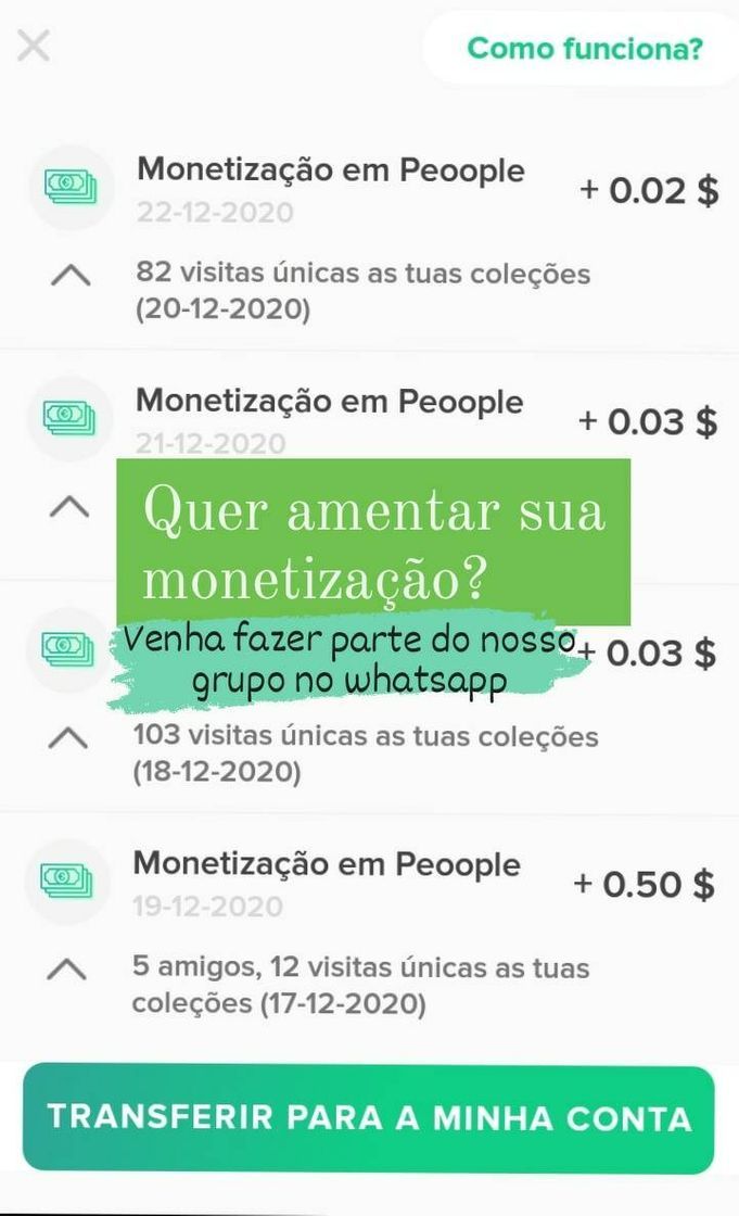 Social Aumente agora sua monetização 💸 Grupo fiel do whatsapp ♥️