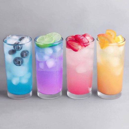 Bebidas coloridas