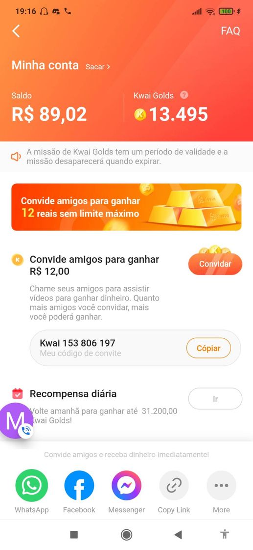 Moda GANHE ATÉ 12 REAIS COM O KWAI. SOMENTE PARA NOVOS USUÁRIOS. 