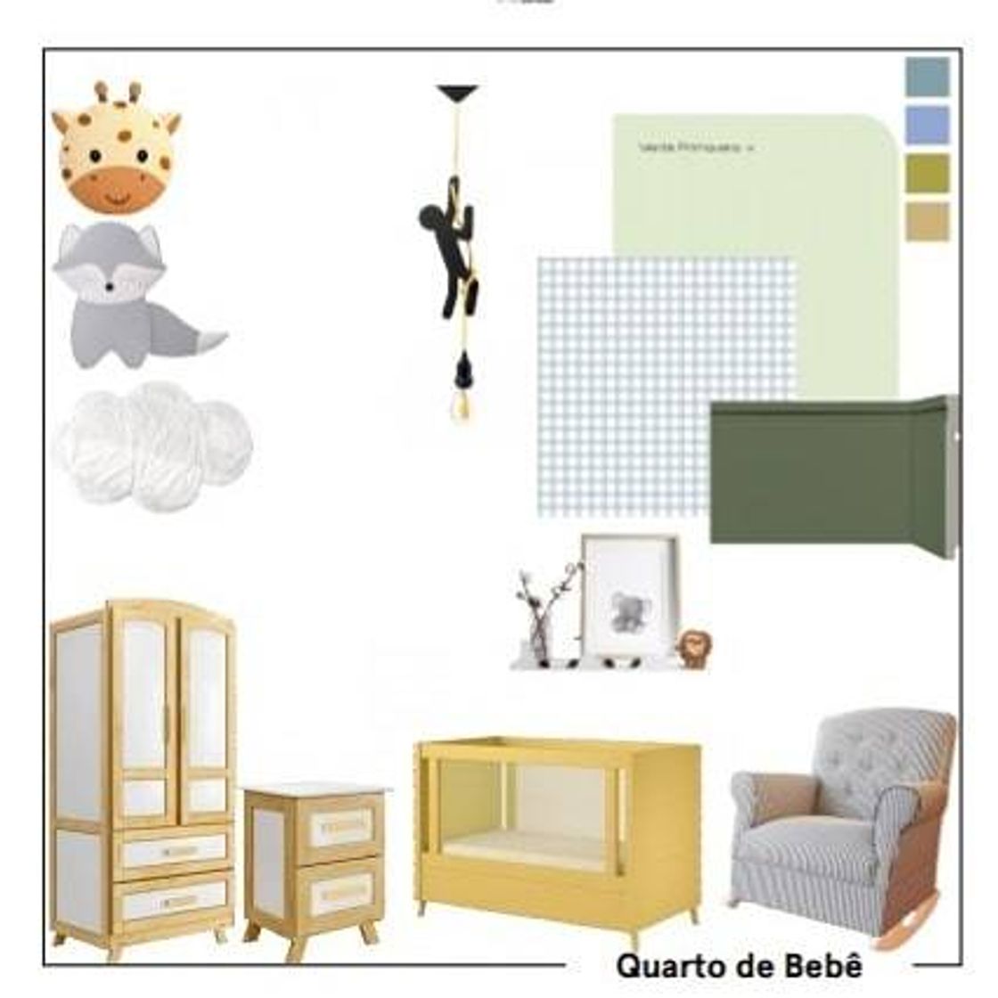 Fashion Moodboard, inspiração para quarto de bebê