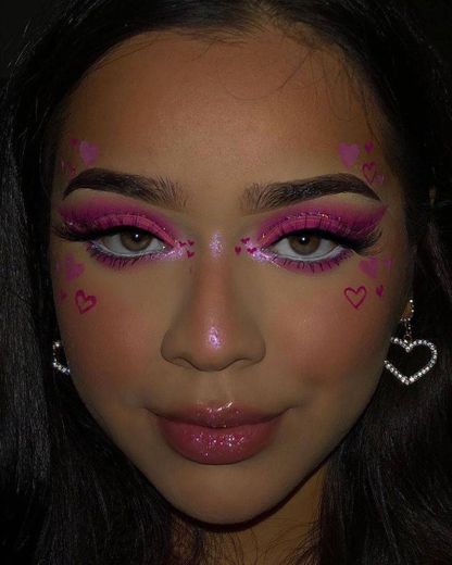 pink makeup 💗🌸