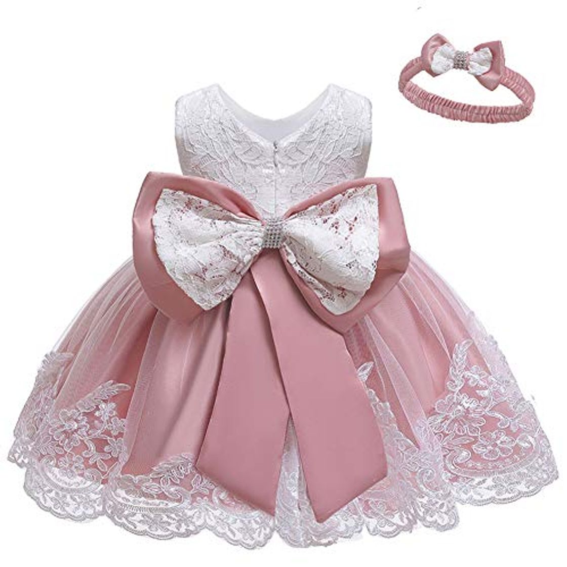 Moda LZH Bebé Infantil Niñas Vestido de Bautizo de Cumpleaños Bautismo Vestido de Banquete de Boda