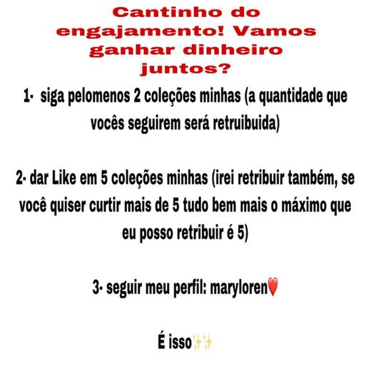 Cantinho do engajamento, vamos ganhar dinheiro juntos?