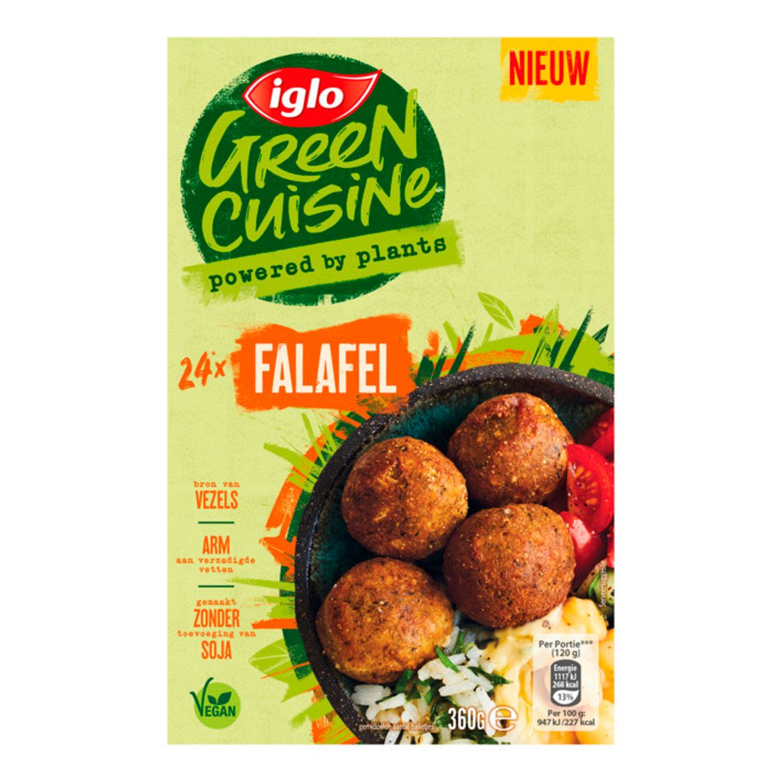 Fashion Iglo Green cuisine falafel