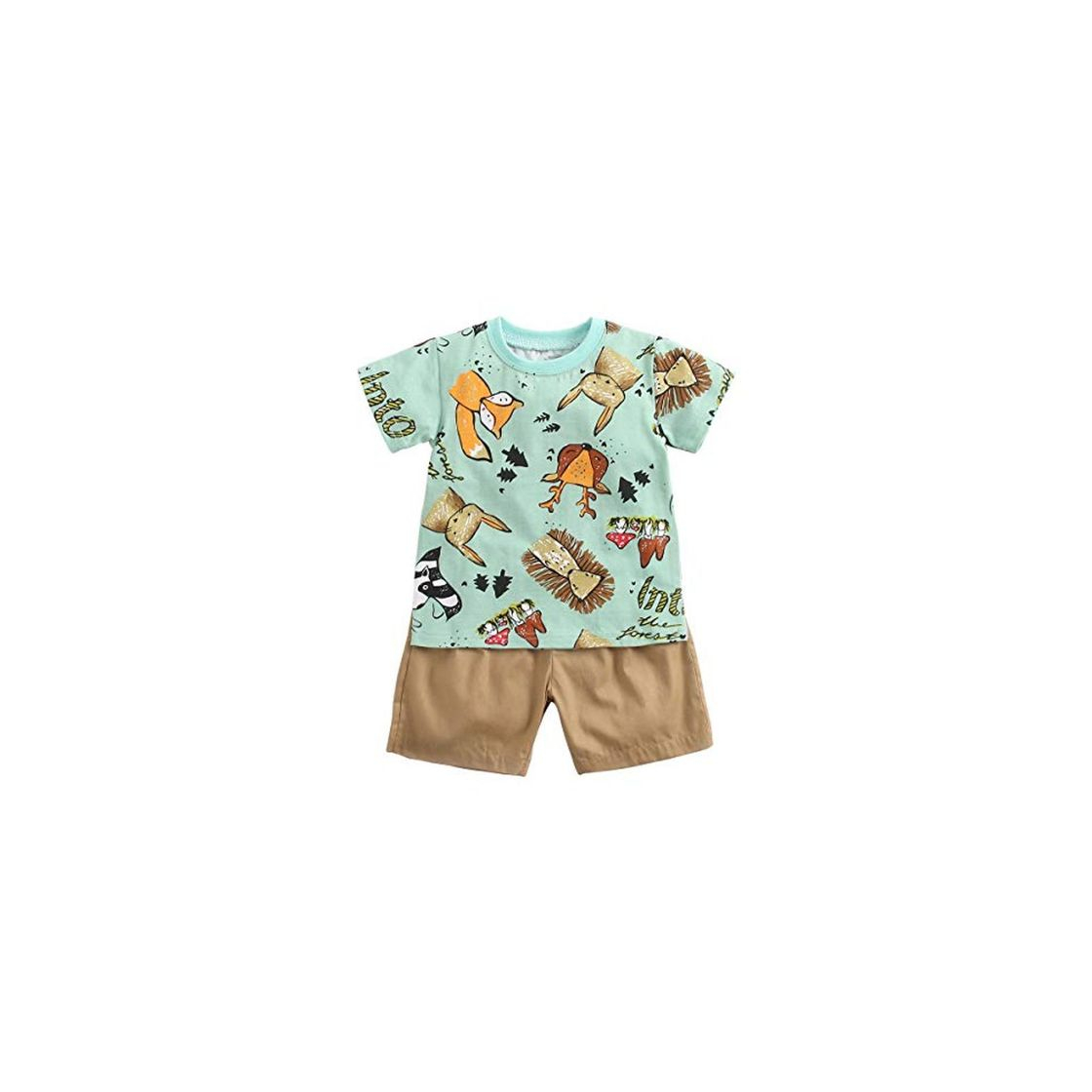 Product Sanlutoz Algodón Bebe Niño Conjuntos de Ropa 2pcs Verano Dibujos Animados Recién