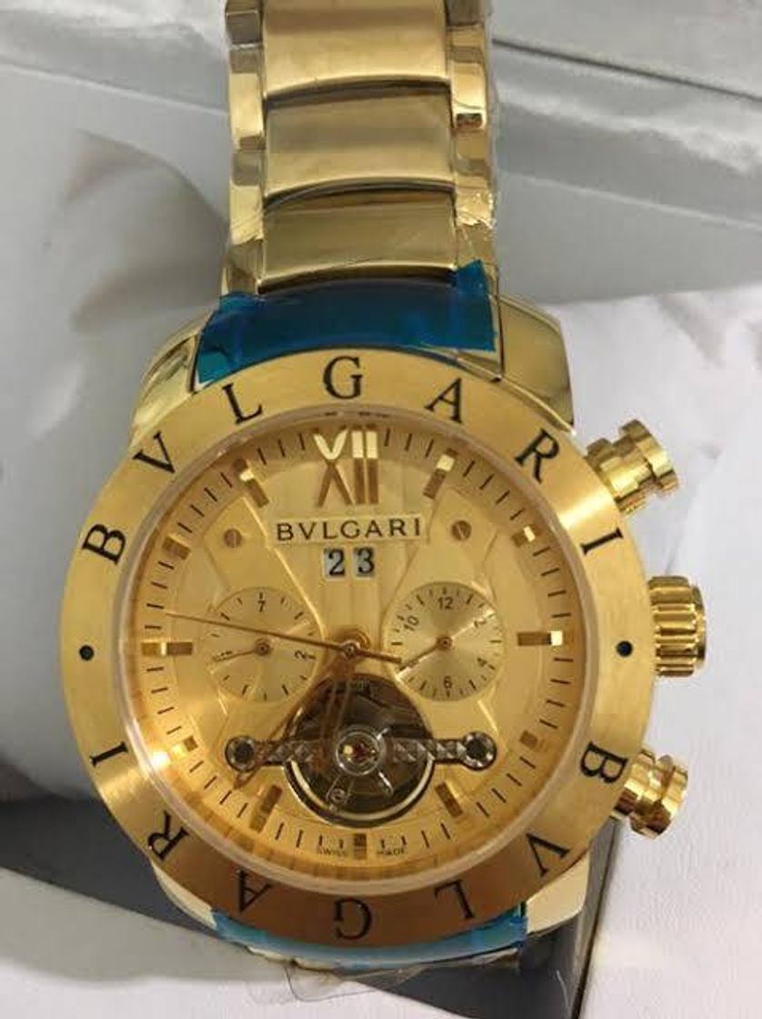 Fashion Bvlgari Reloj de Hombre BVLDG40BSSD Diagono con Esfera Negra