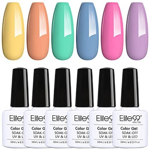 Elite99 Esmaltes Semipermanentes de Uñas en Gel UV LED