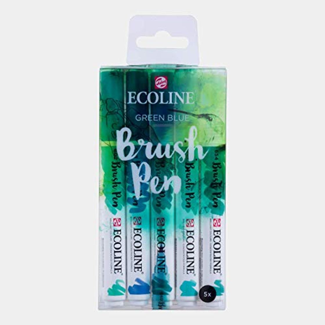 Product Talens Ecoline 5 brush pens "Green Blue"