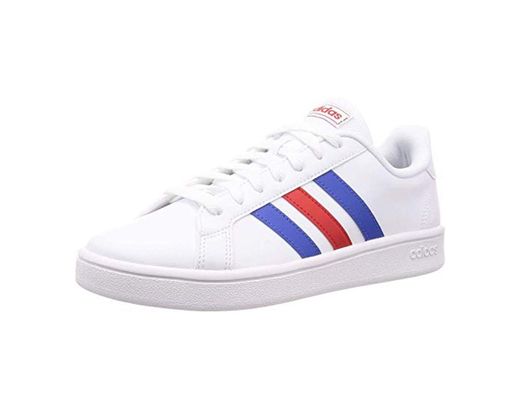 adidas Grand Court Base, Zapatos de Tenis Hombre, FTWR White Blue Active