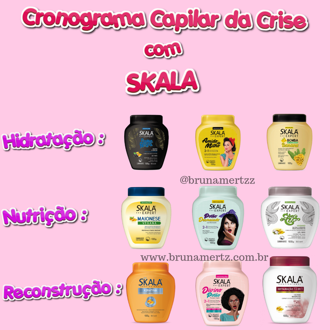 Moda Cronograma capilar de custo baixo