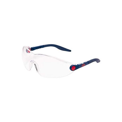 3M Comfort Serie 2740 Gafas de seguridad montura azul PC ocular incoloro