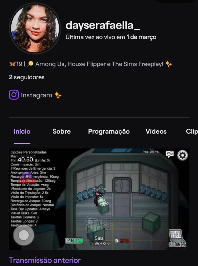 Moda Meu Perfil da TWITCH 💜