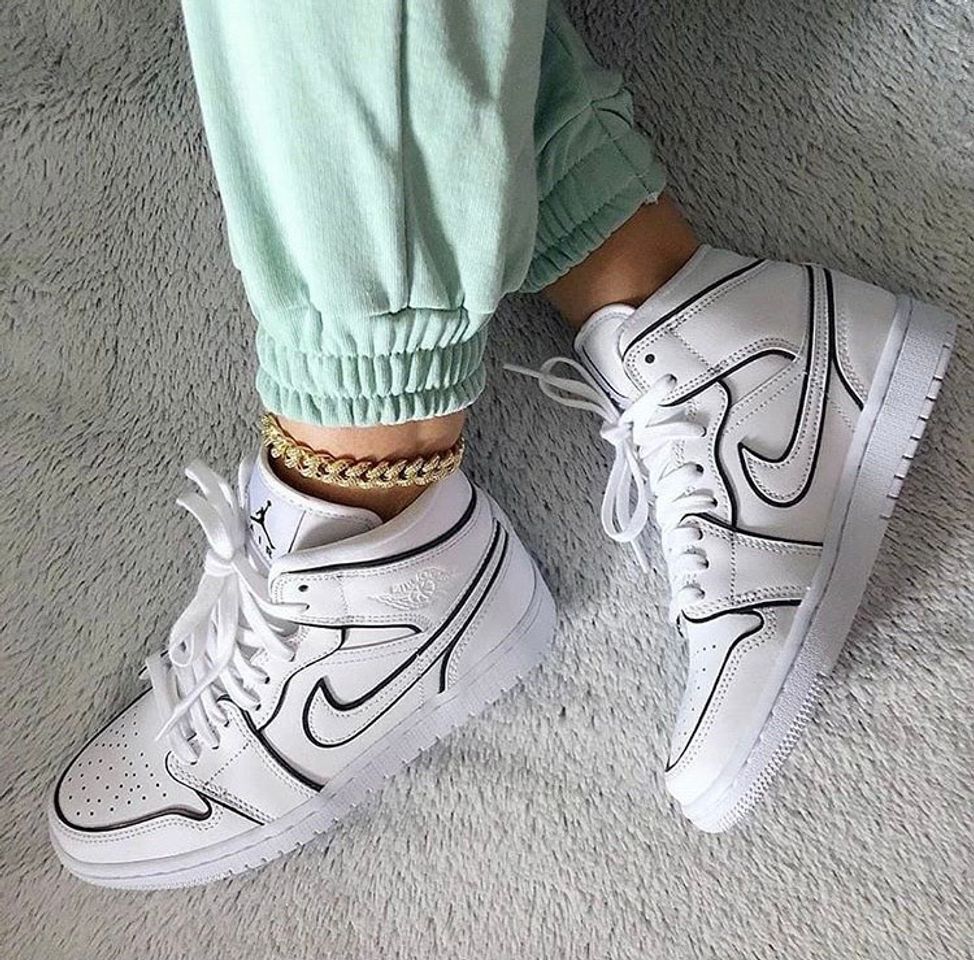 Jordan 1 Mid Iridescent Reflective White (W) 
