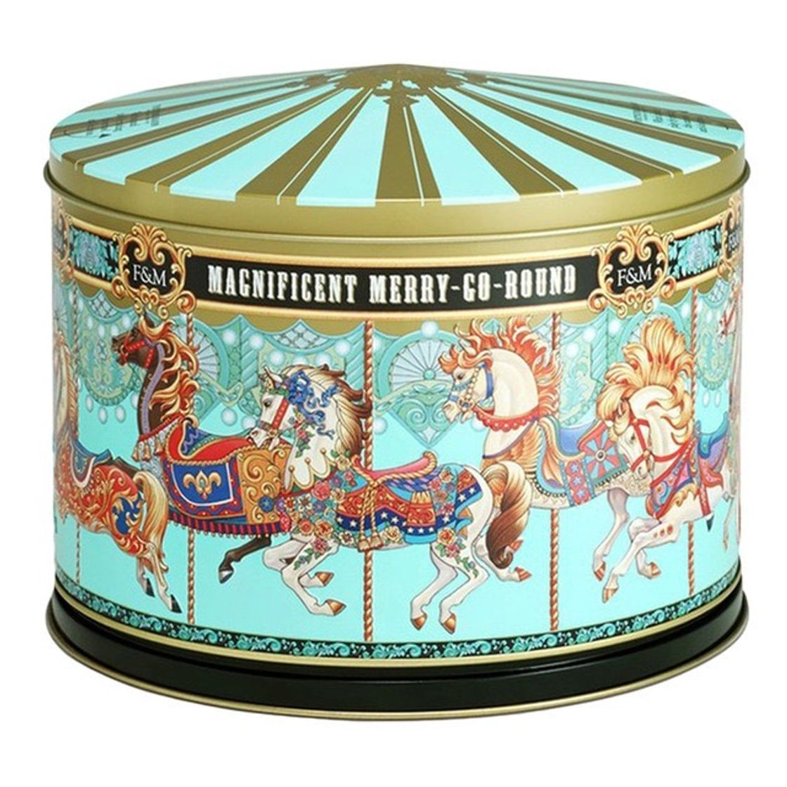 Moda Galletas Merry go round musical biscuit tin Fortnum & Mason 