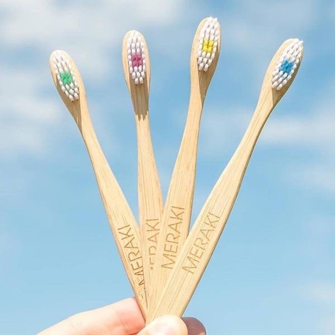 Social Cepillo de dientes de bambú sustentable Meraki