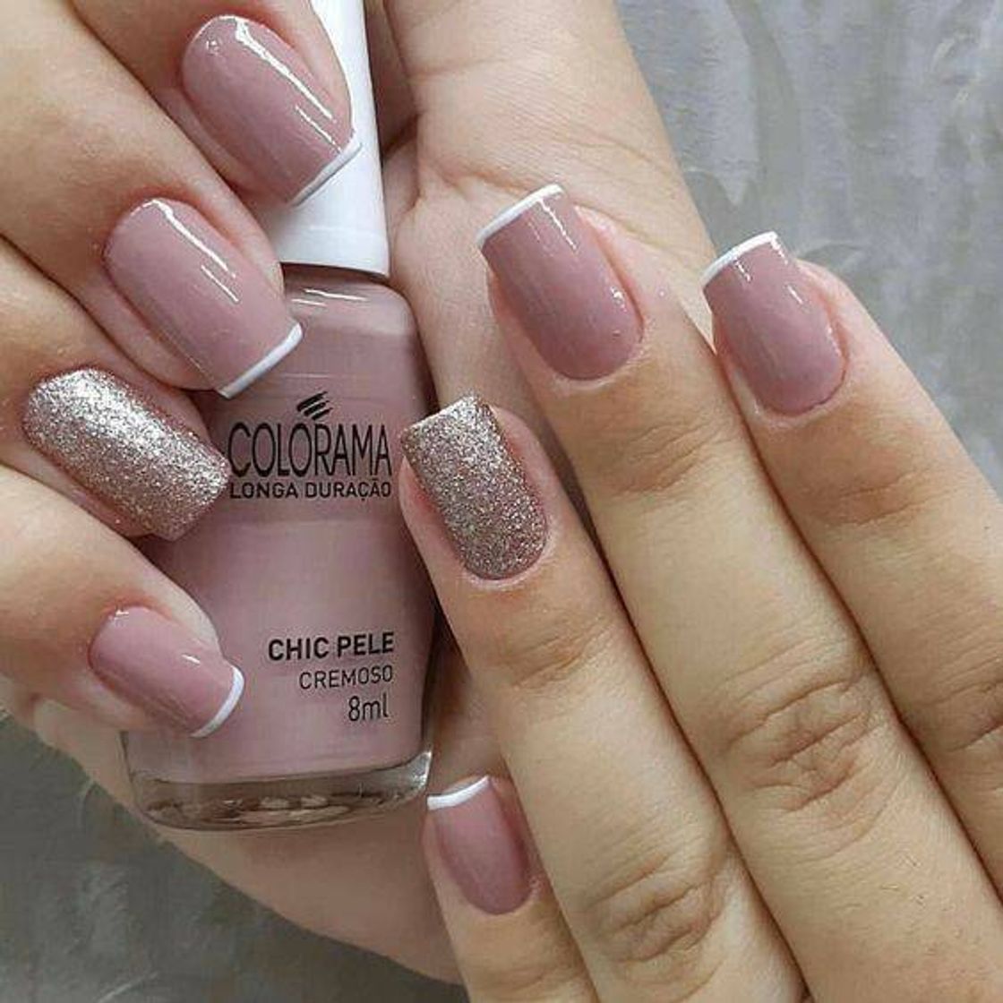 Fashion Unhas simples - Cor nude