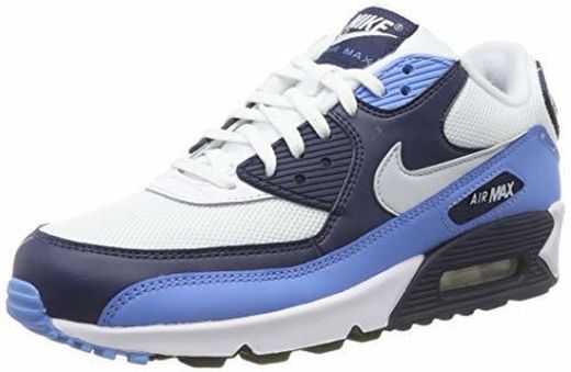 Nike Air MAX 90 Essential, Zapatillas de Gimnasia para Hombre, Blanco