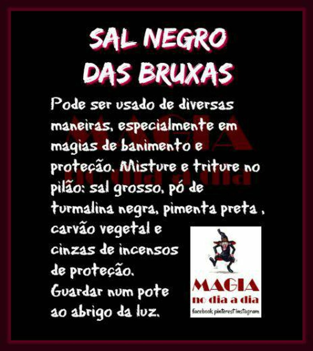 Moda Sal Negro Das Bruxas