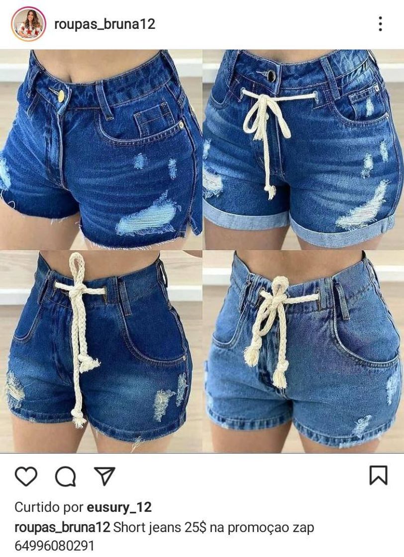 Fashion Shortinhos jeans