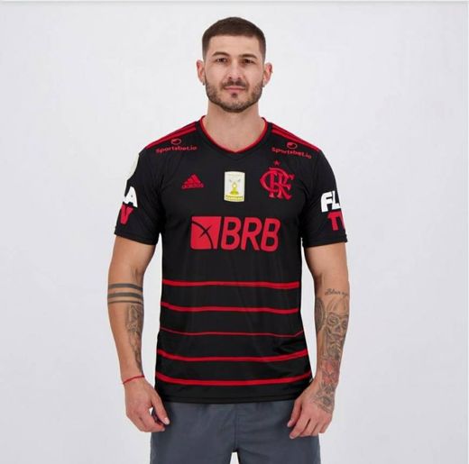 Camisa Adidas Flamengo III 2020 Campeão Brasileiro 2019

