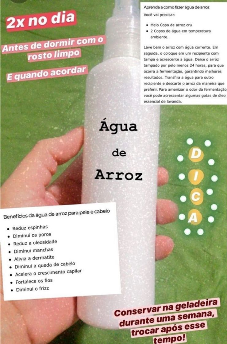 Moda Água de arroz 