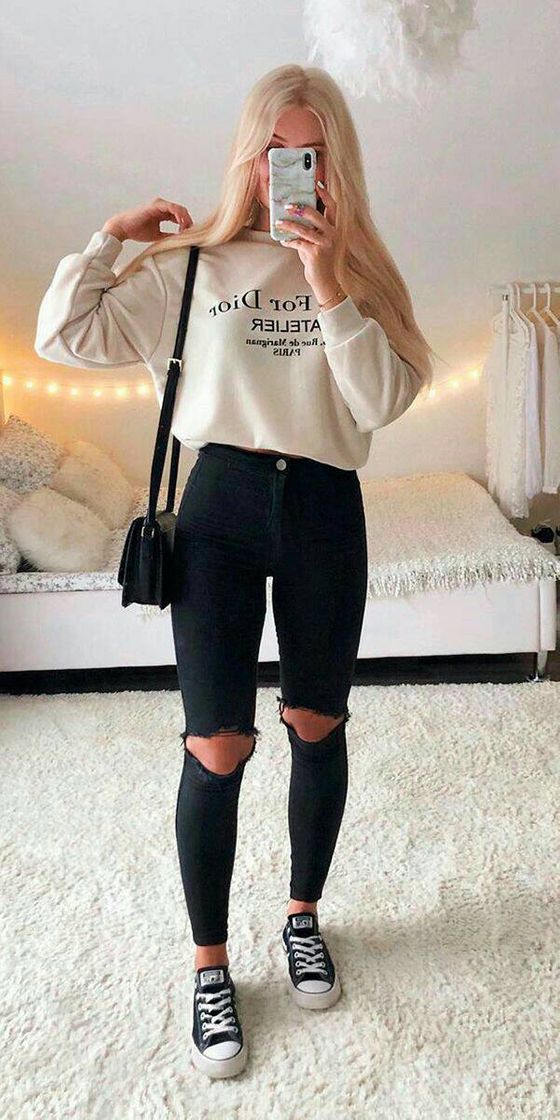 Fashion Look calça preta💣💤