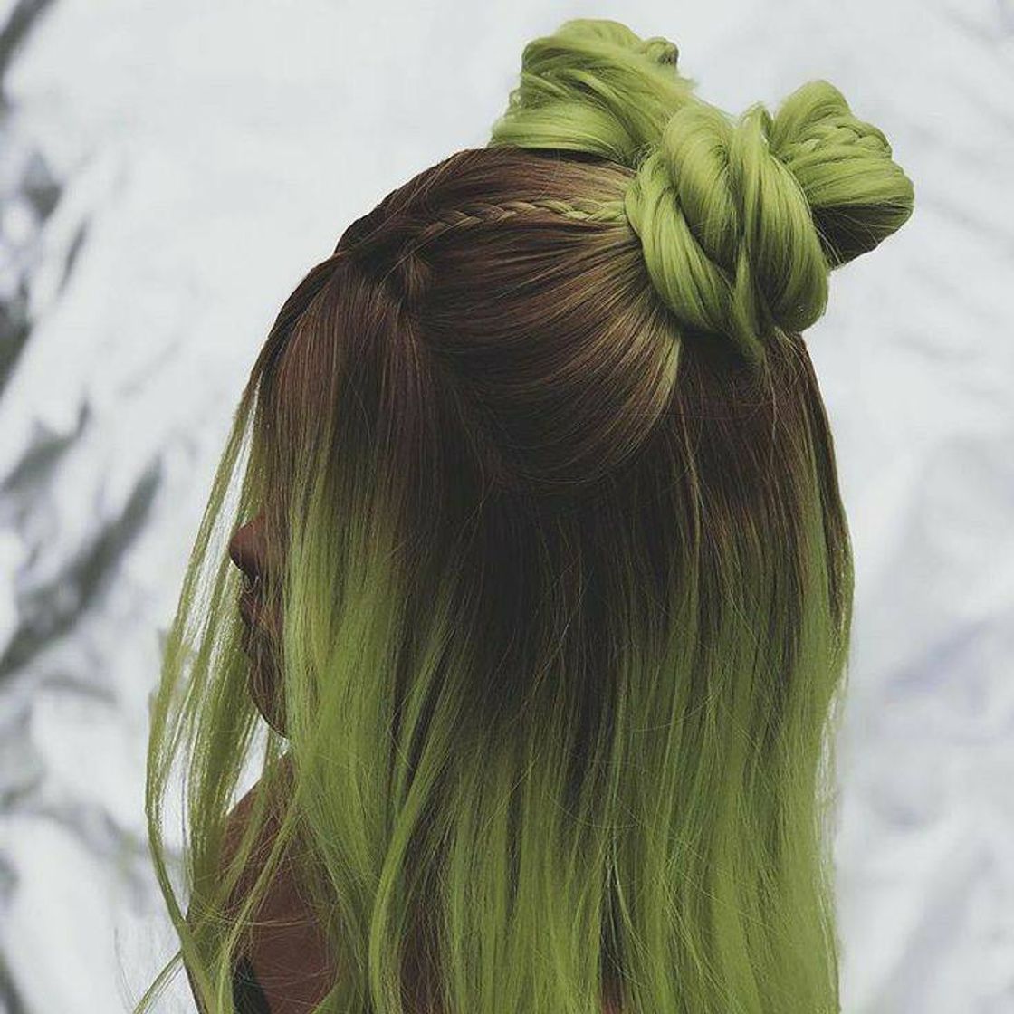 Fashion Cabelo verde 