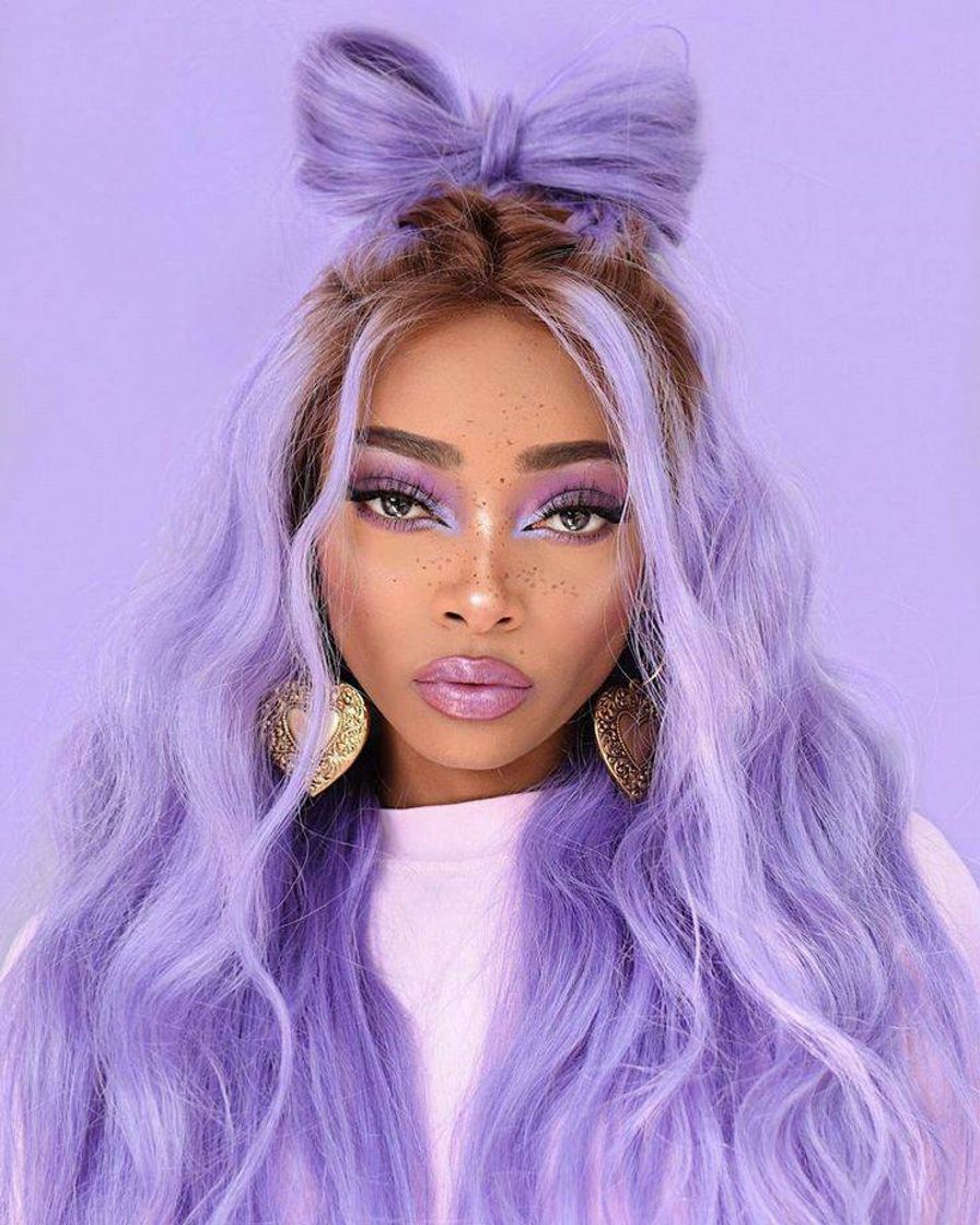 Moda Cabelo roxo pastel