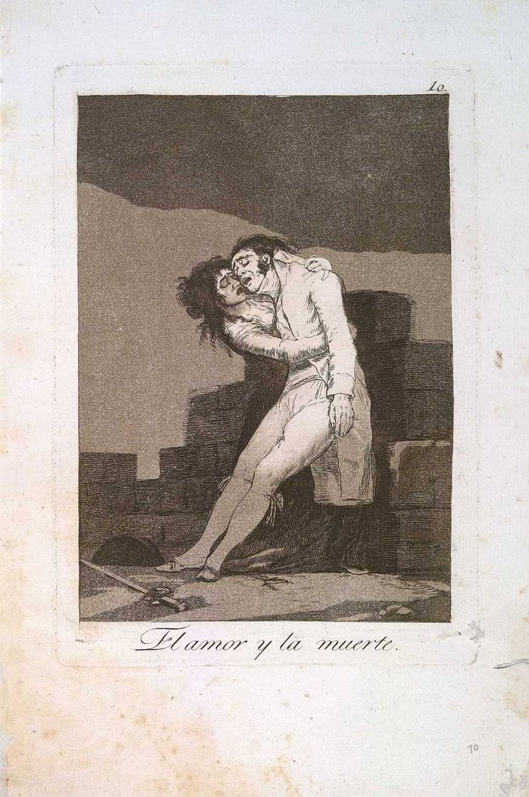 Fashion El amor y la morte. Goya. Gravura