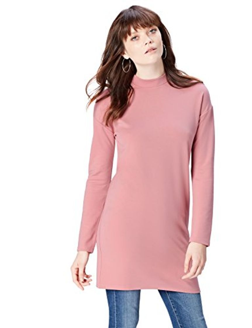 Fashion Marca Amazon - find. Vestido Mujer, Rosa