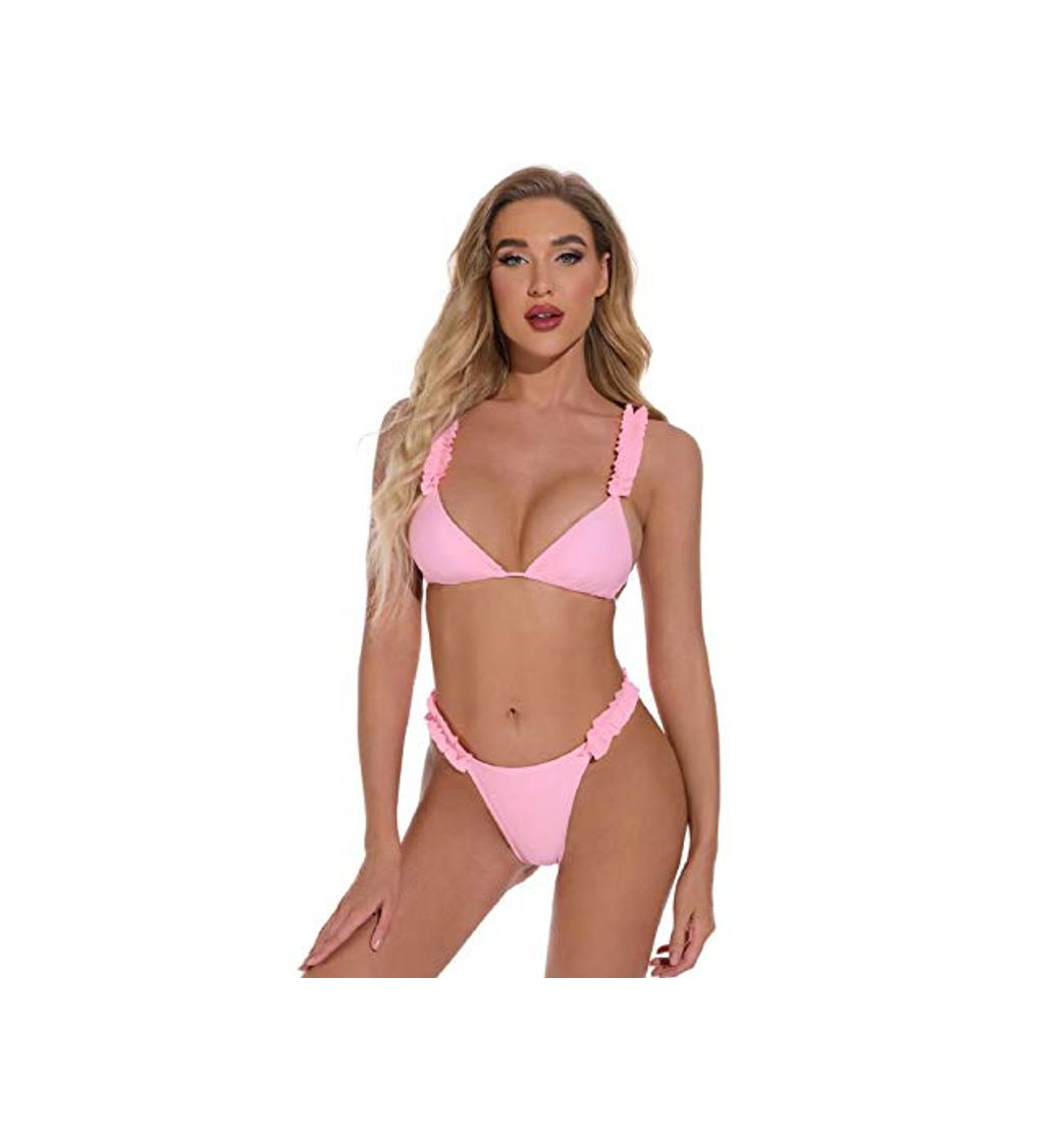Social Voqeen Bikini para Mujer Traje de baño Mujer Sexy Acolchado Push