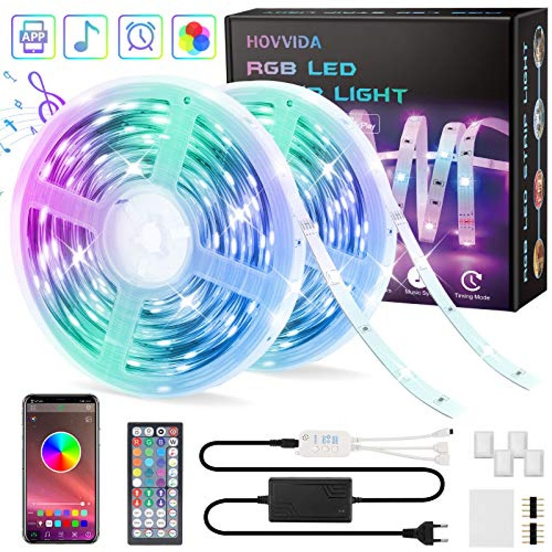 Producto 20M Tiras LED RGB 5050 Música