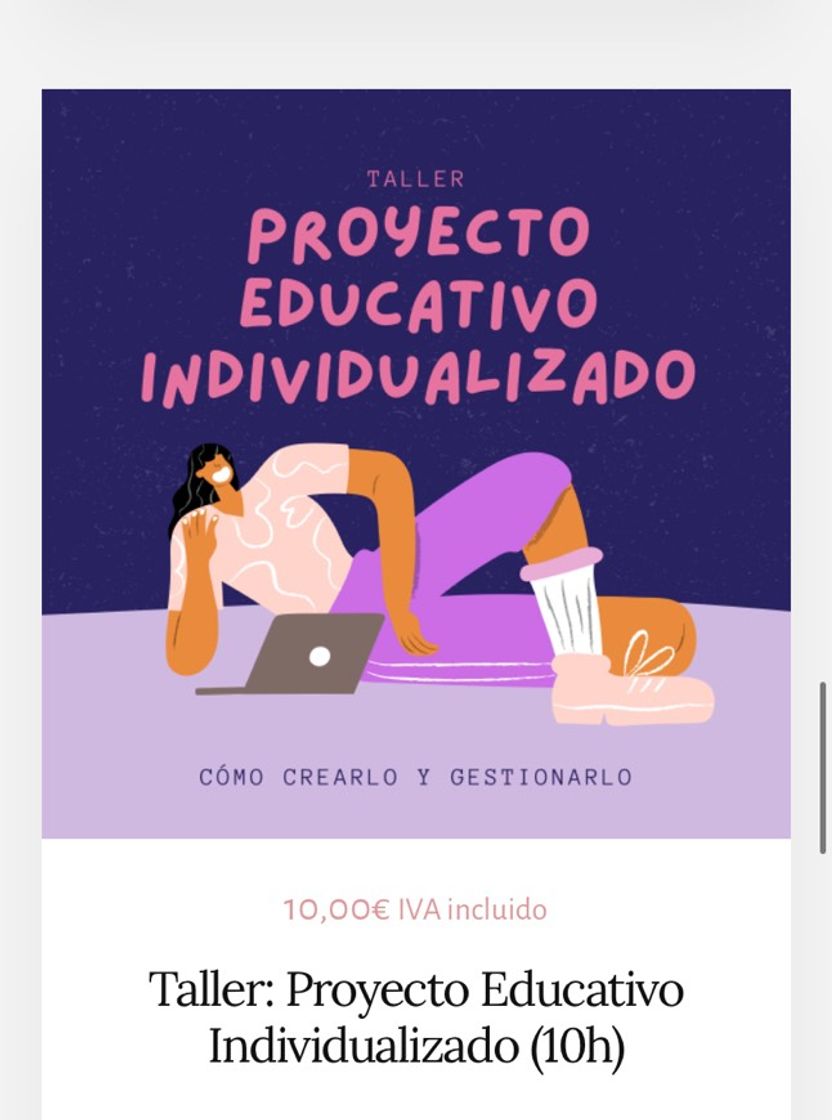 Product Taller: proyecto educativo individualizado