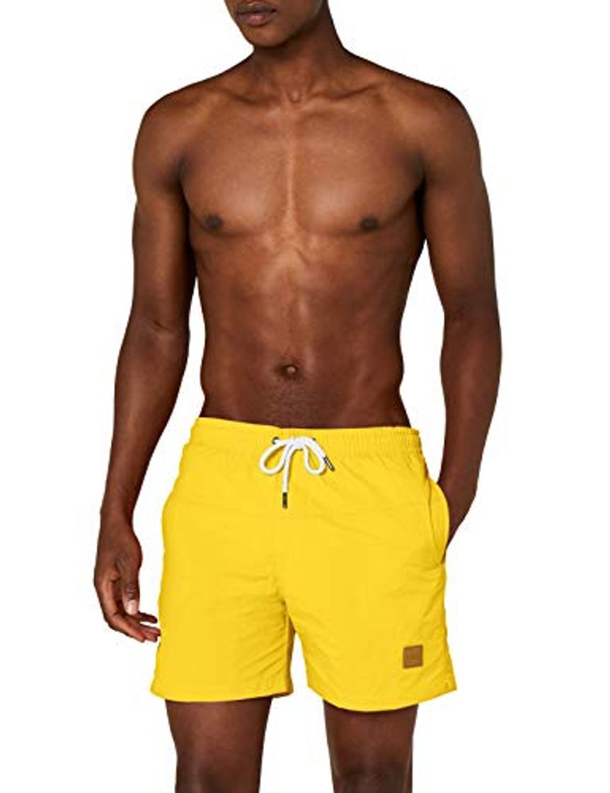 Productos Urban Classics Block Swim Shorts Bañador de natación, Amarillo