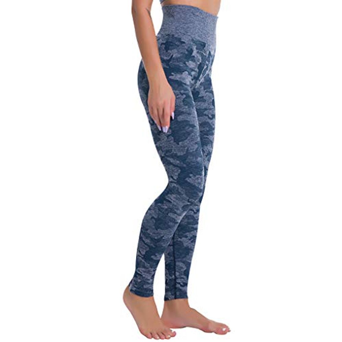 Moda C K CrisKat Pantalón Deportivo para Mujer Cintura Alta y Bolsillo Leggings