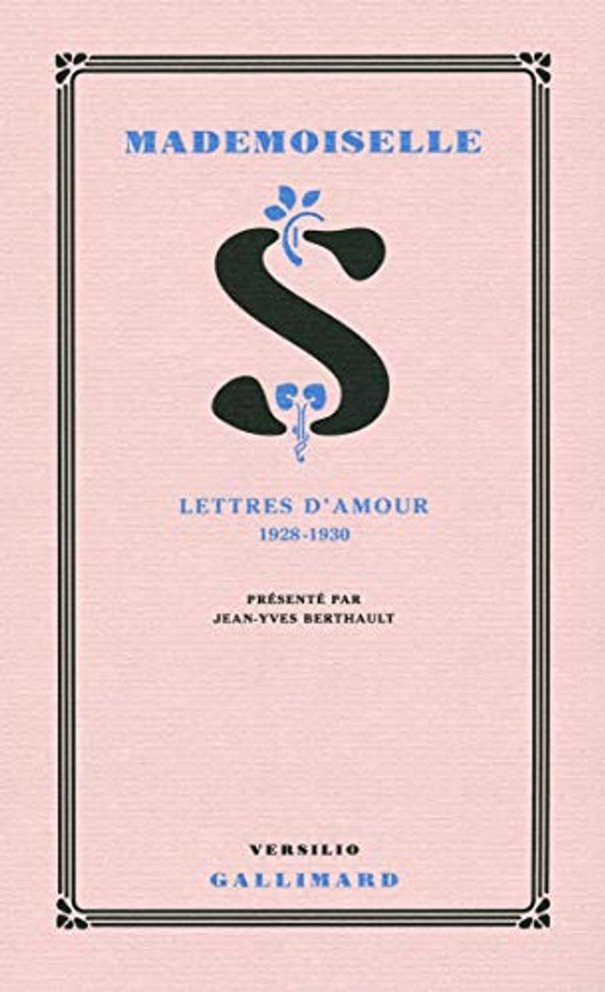 Product Mademoiselle S.: Lettres d'amour 1928-1930