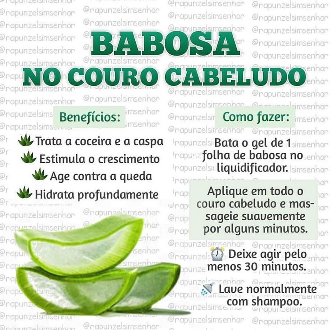 Moda Babosa no couro cabeludo 