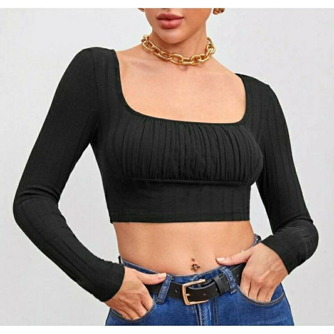 Moda Cropped preto