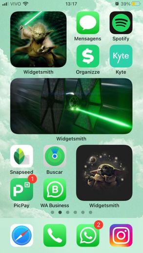 Tema: Star Wars (cor verde)