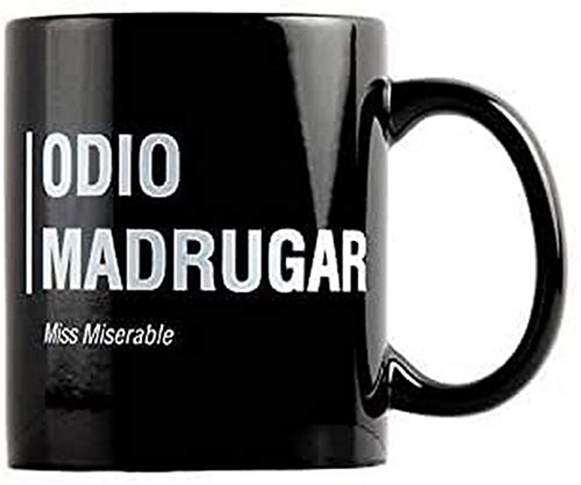 Social Taza Miss Miserable mensaje Odio madrugar