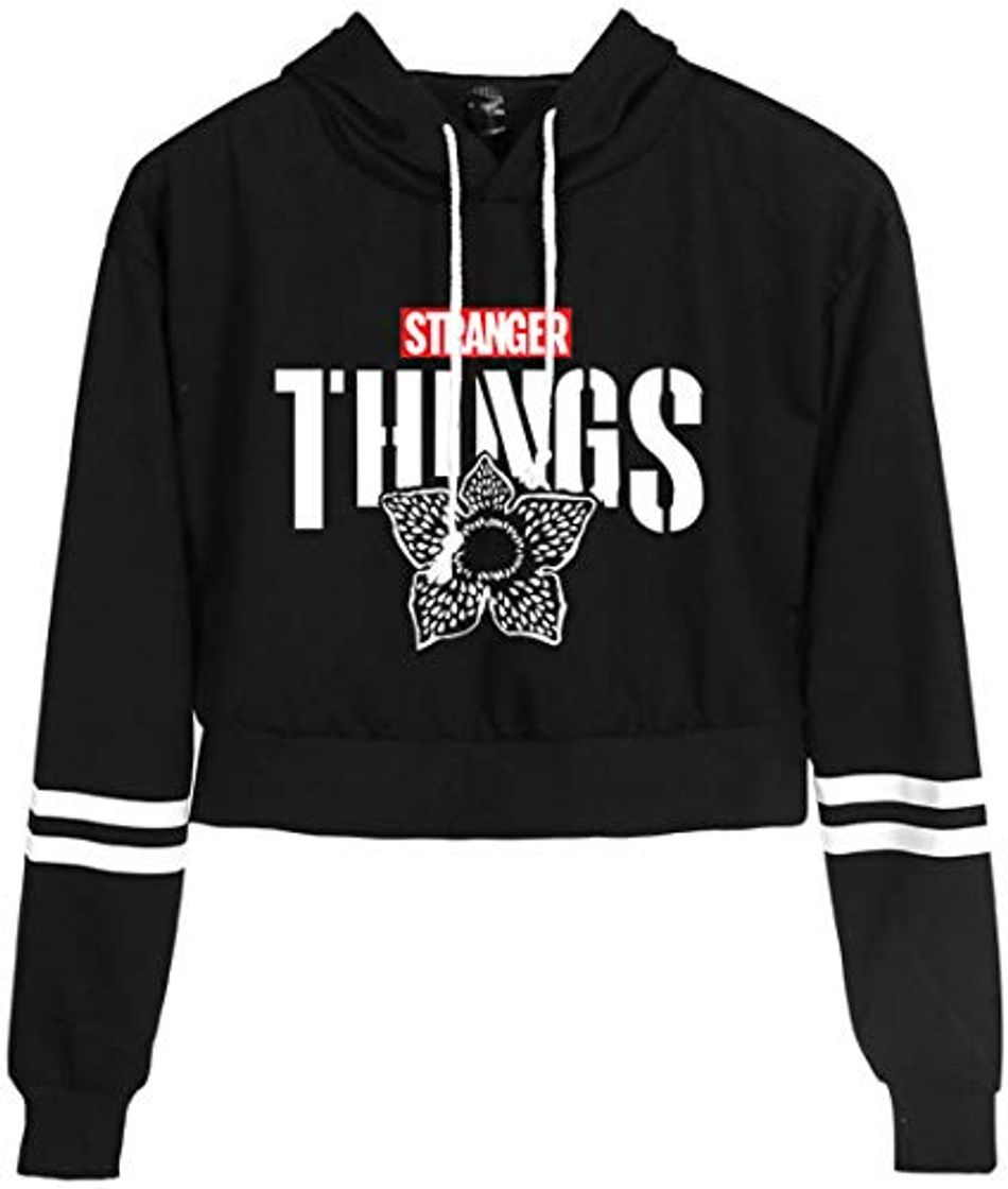 Fashion FLYCHEN Niña Sudaderas con Capucha Stranger Things Season 3 Sudadera Casual con