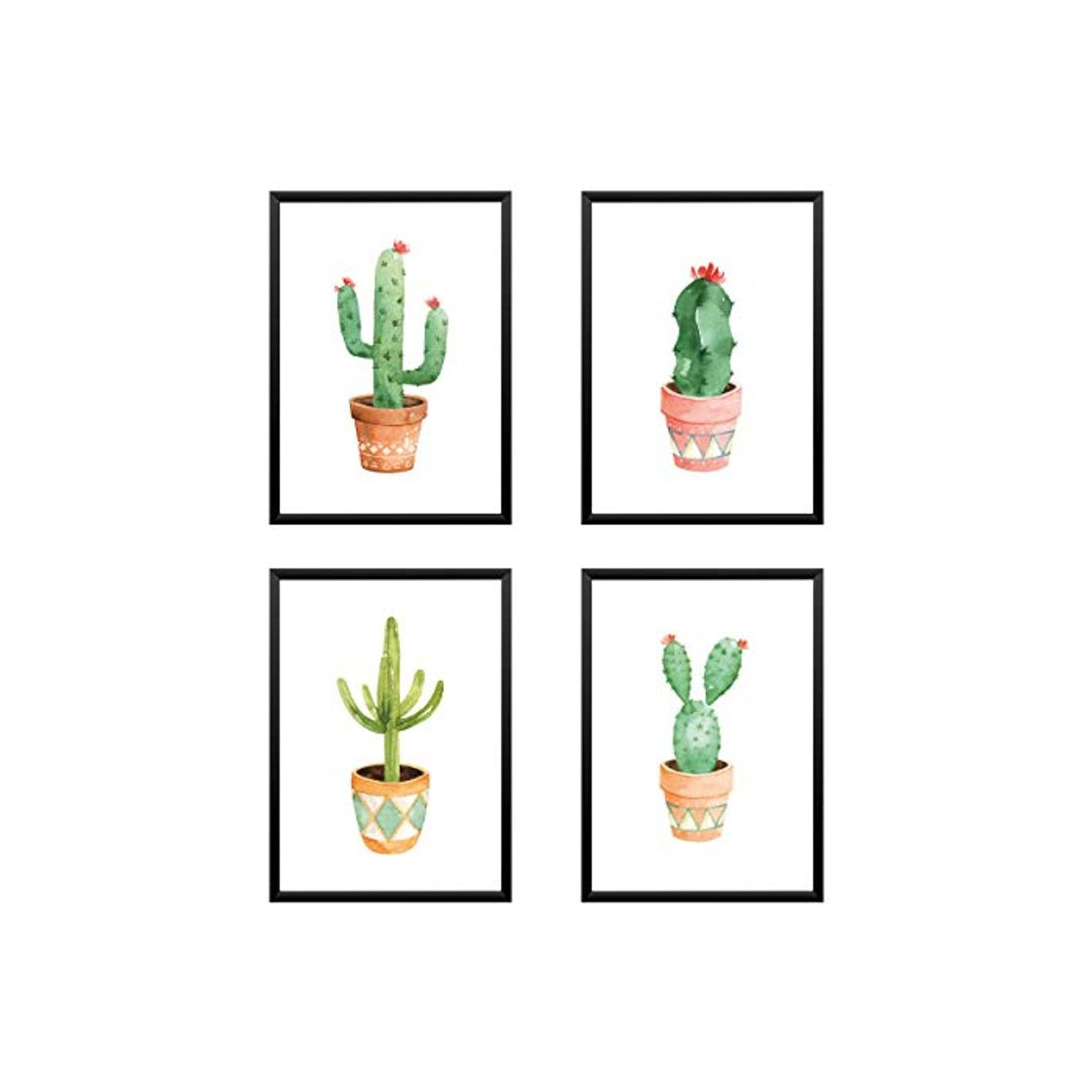 Productos 4 poster cactus acquerello. arredo casa