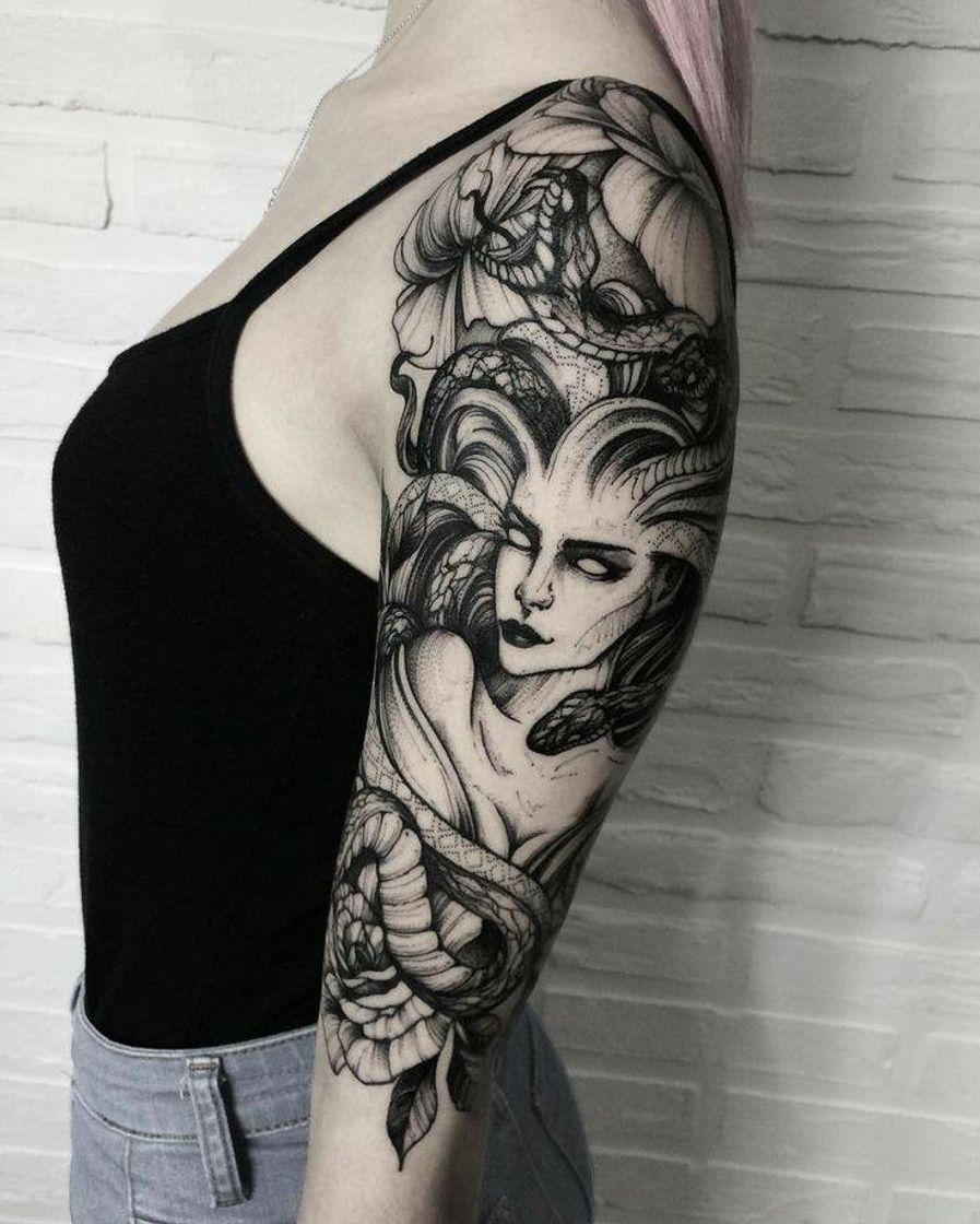 Fashion Tattoo Medusa