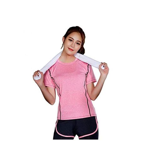 Conjunto Corto 2 Piezas de Deportes de Tenis, Mujer Ropa Deportiva Camiseta