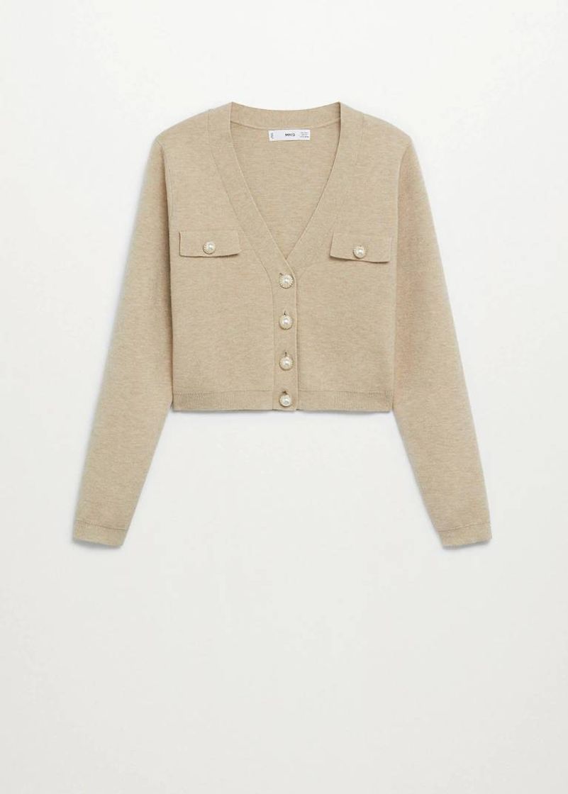 Social Cardigan de Malha com Contas