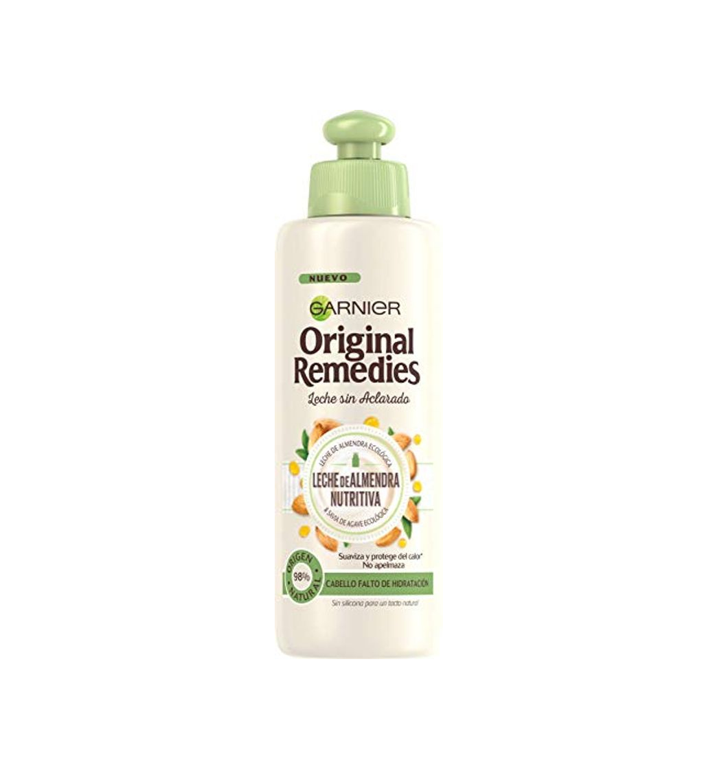 Social Garnier Original Remedies Leche de Almendra Nutritiva Aceite en Crema Pelo Normal